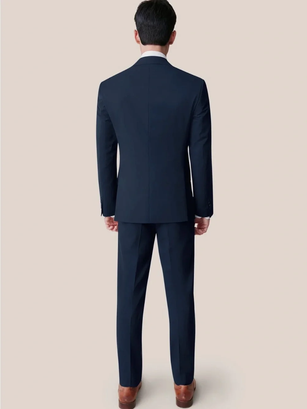 Birdey Grey Navy Slim Fit Men's Suit Jacket & Pants
